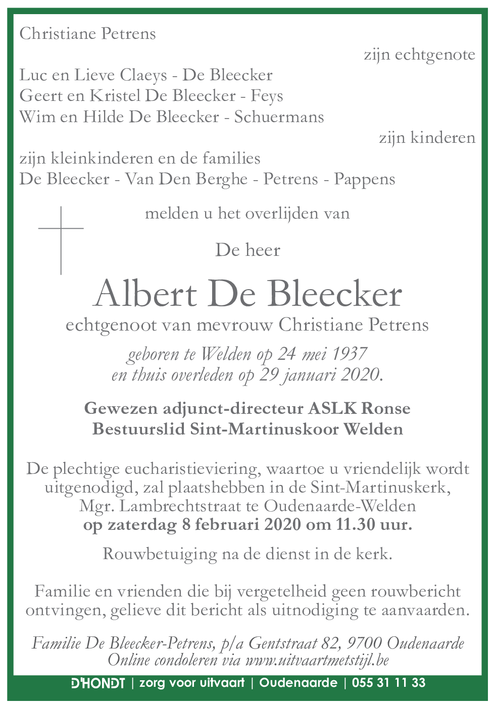 Albert De Bleecker