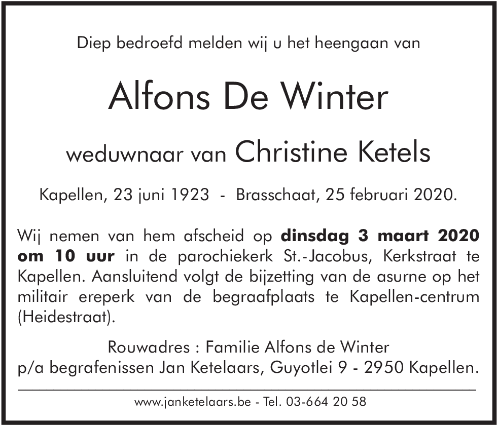 Alfons De Winter