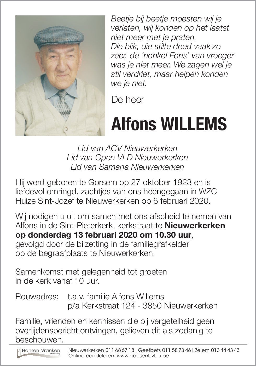 Alfons WILLEMS