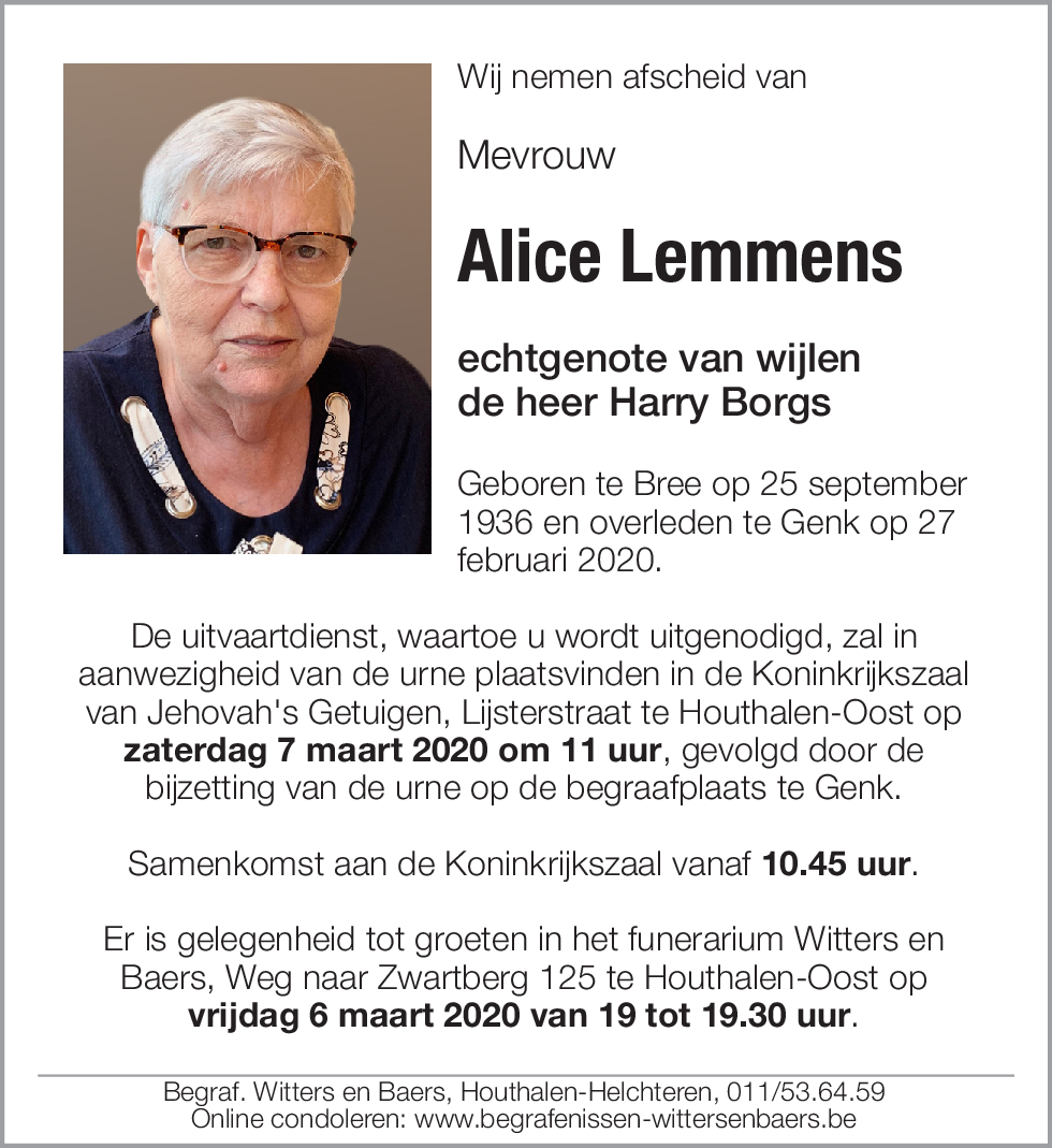 Alice Lemmens