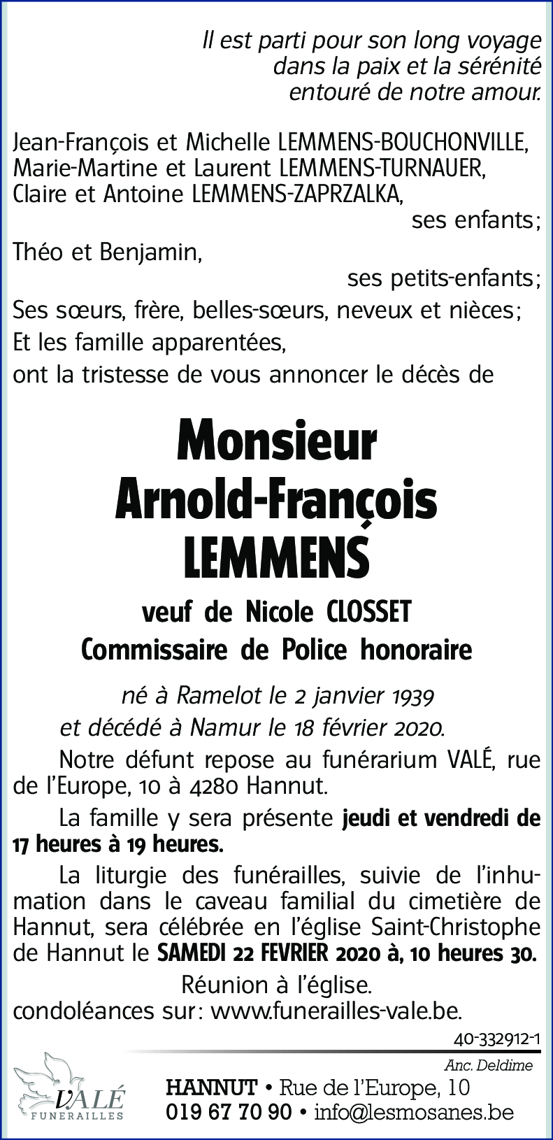 Arnold-François LEMMENS