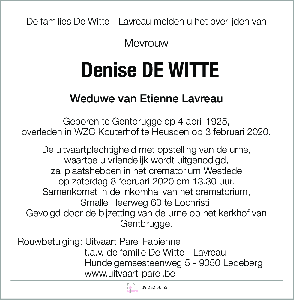 Denise De Witte