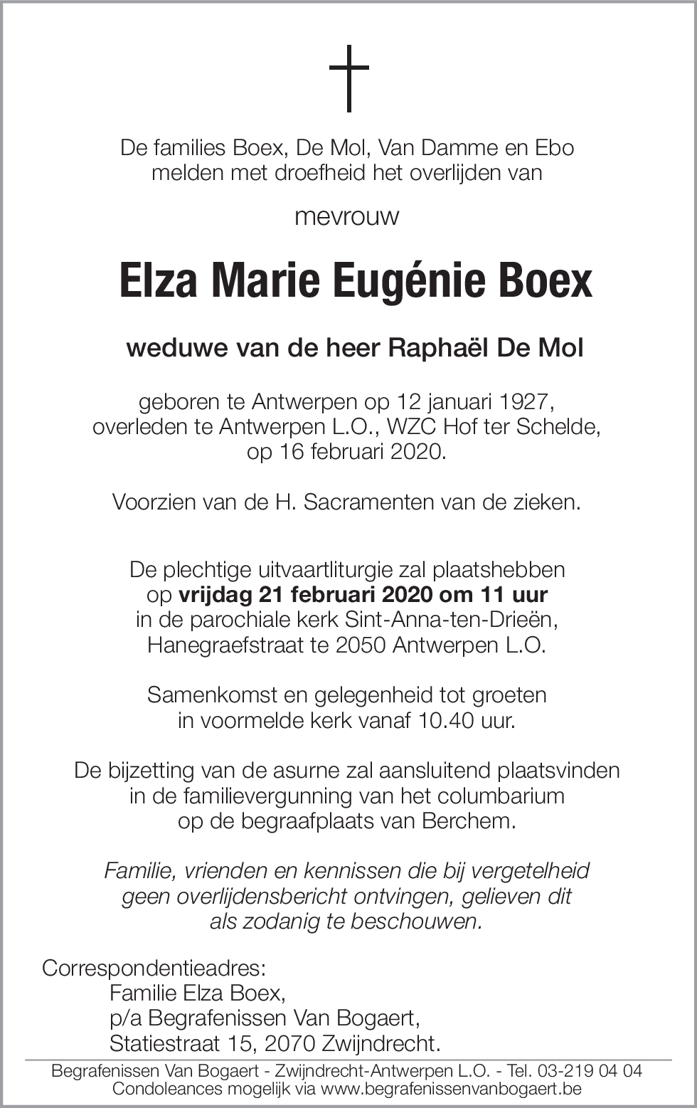 Elza Marie Eugénie Boex
