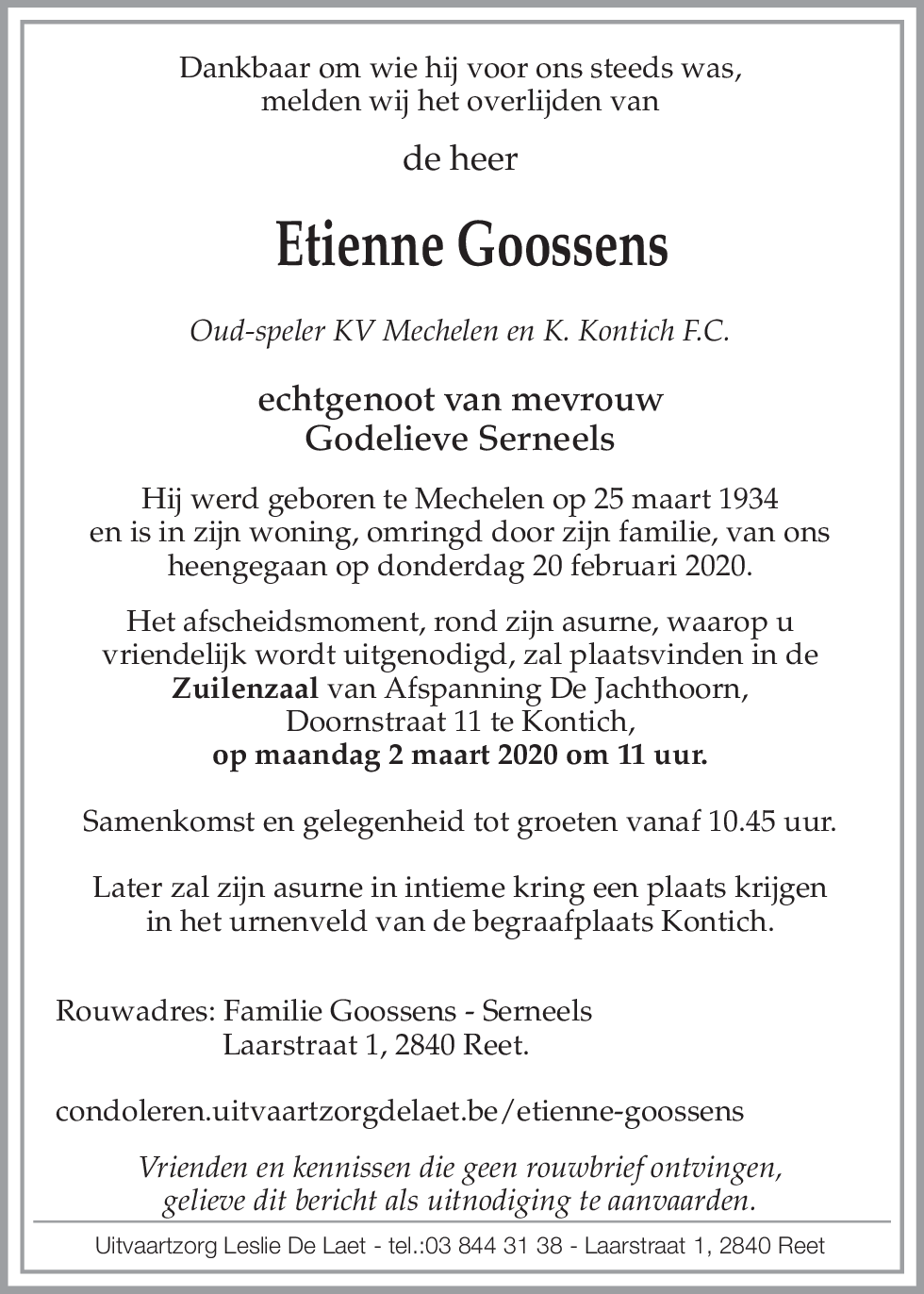 Etienne Goossens