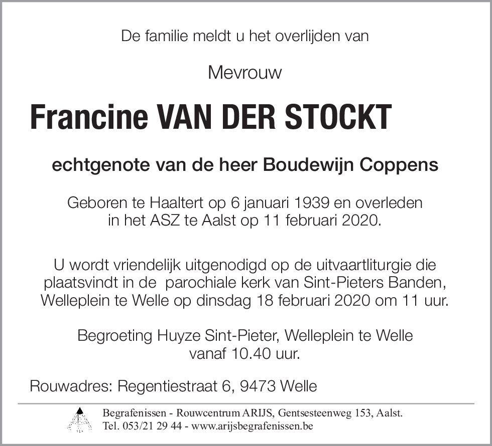 Francine Van der Stockt