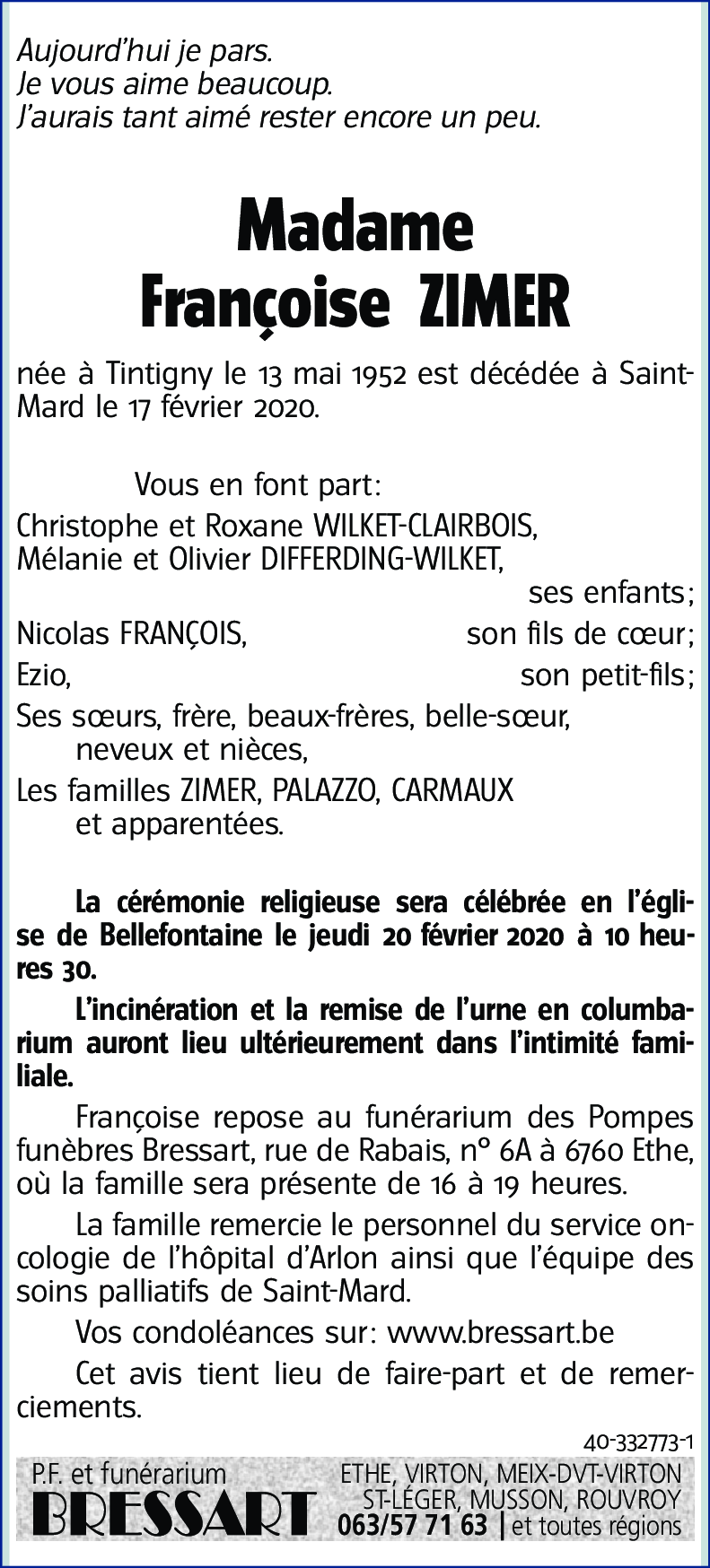 Françoise ZIMER