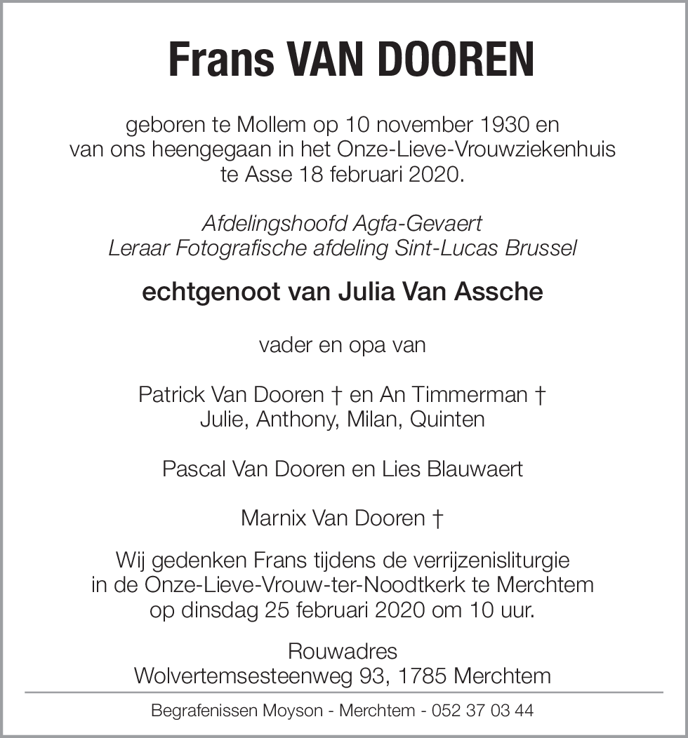 Frans Van Dooren