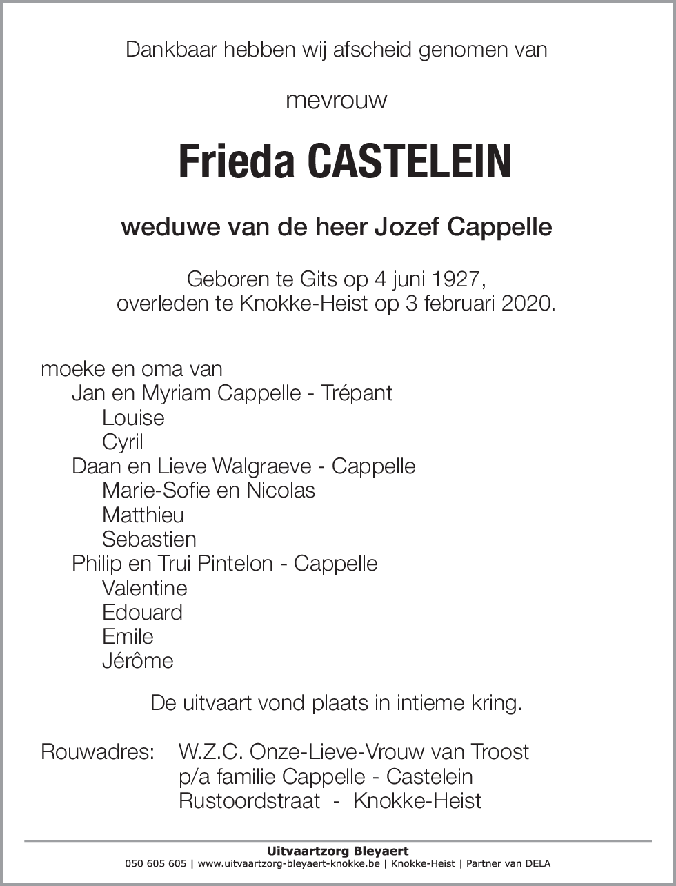 Frieda Castelein