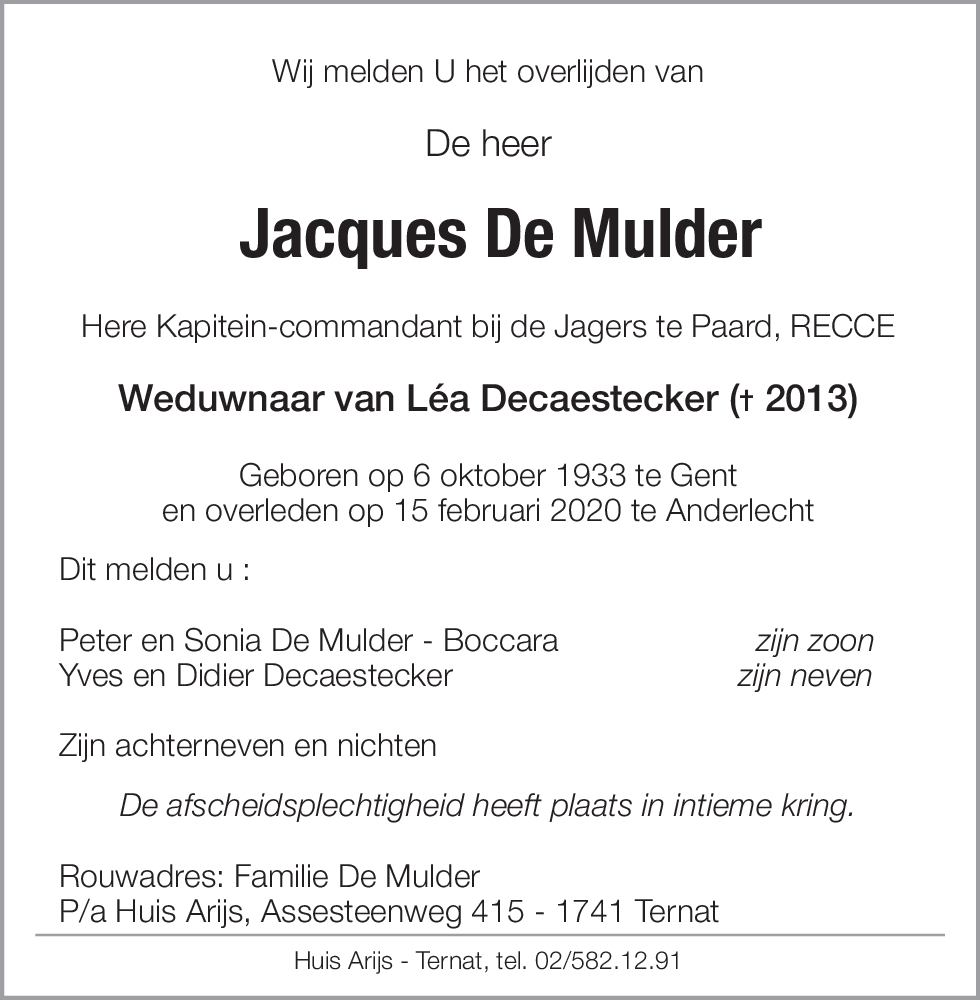 Jacques De Mulder