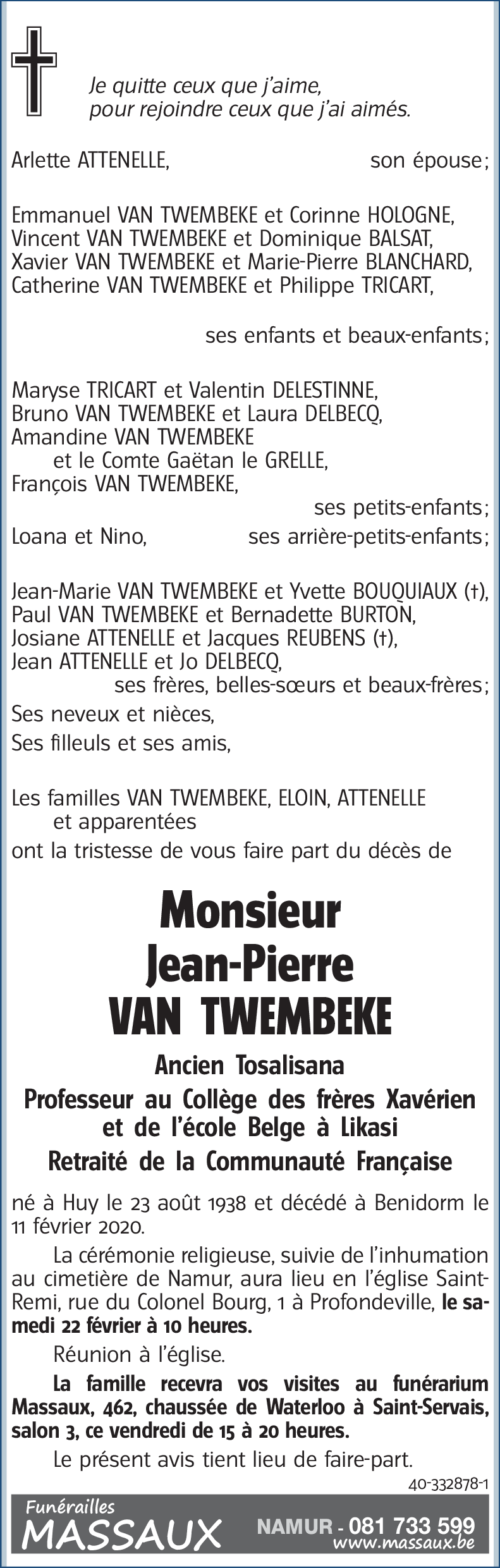 Jean-Pierre VAN TWEMBEKE