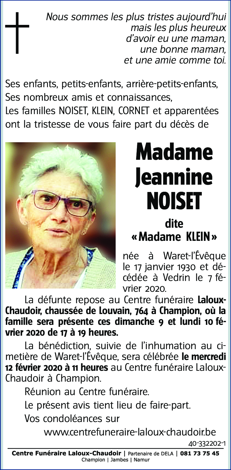 Jeannine NOISET