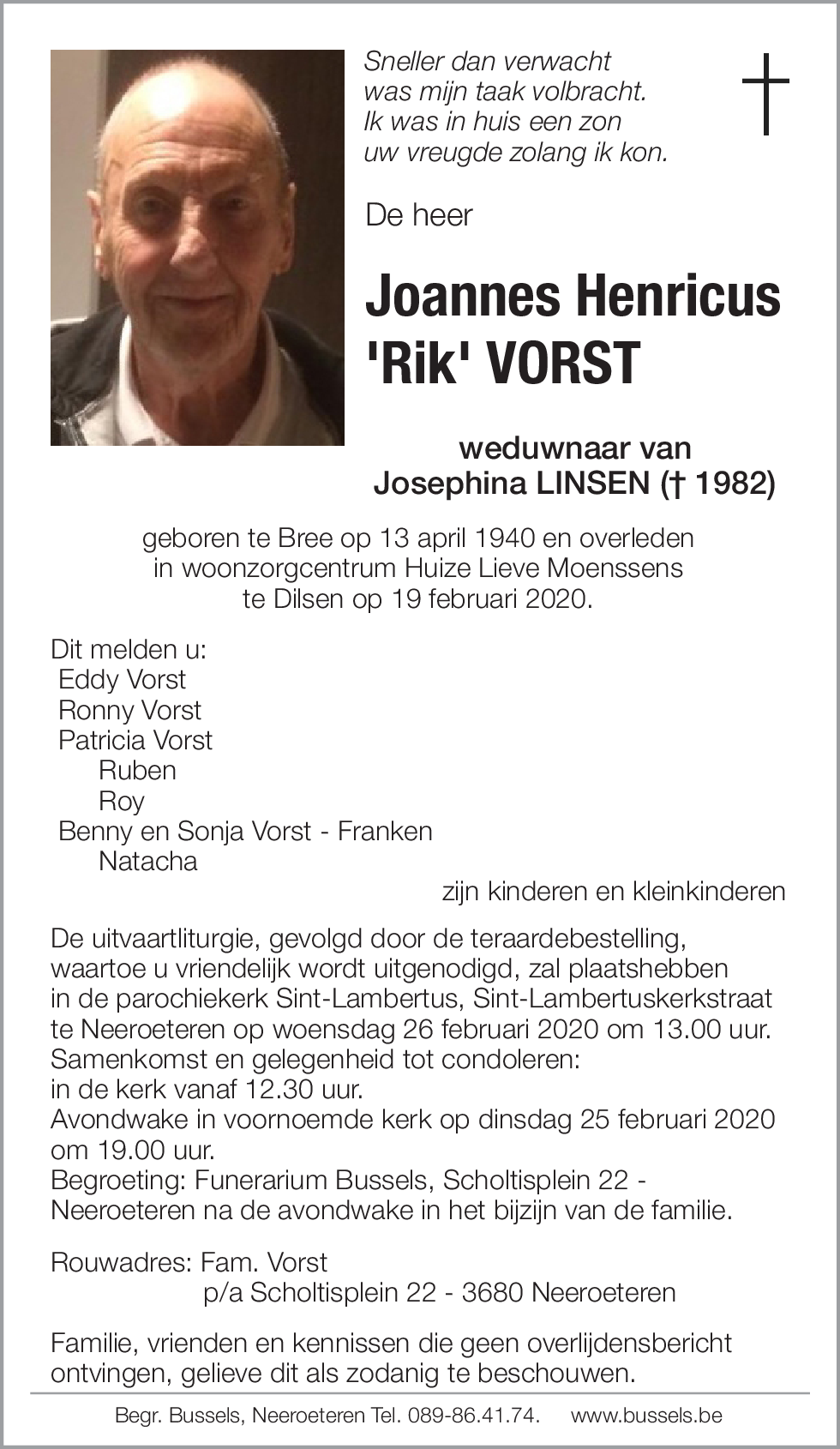 Joannes Henricus 'Rik' Vorst