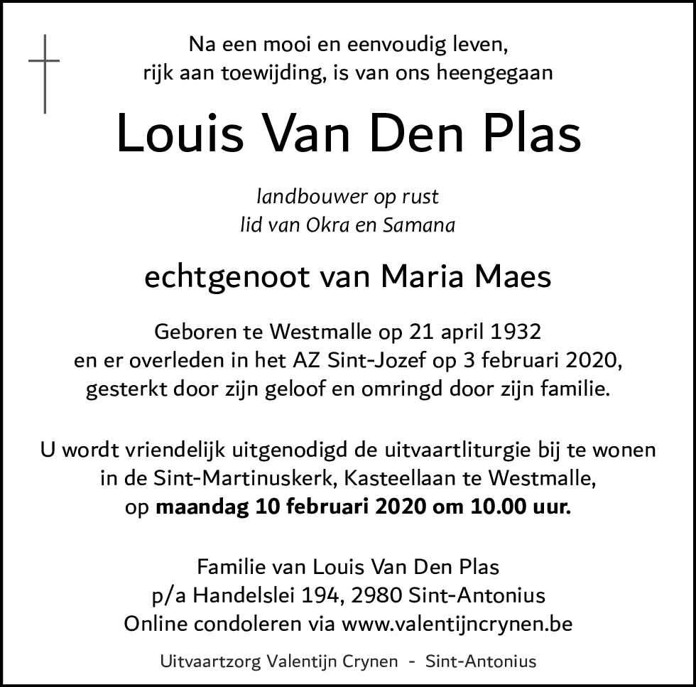 Louis VAN DEN PLAS
