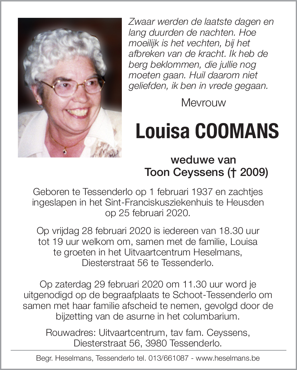 Louisa Coomans
