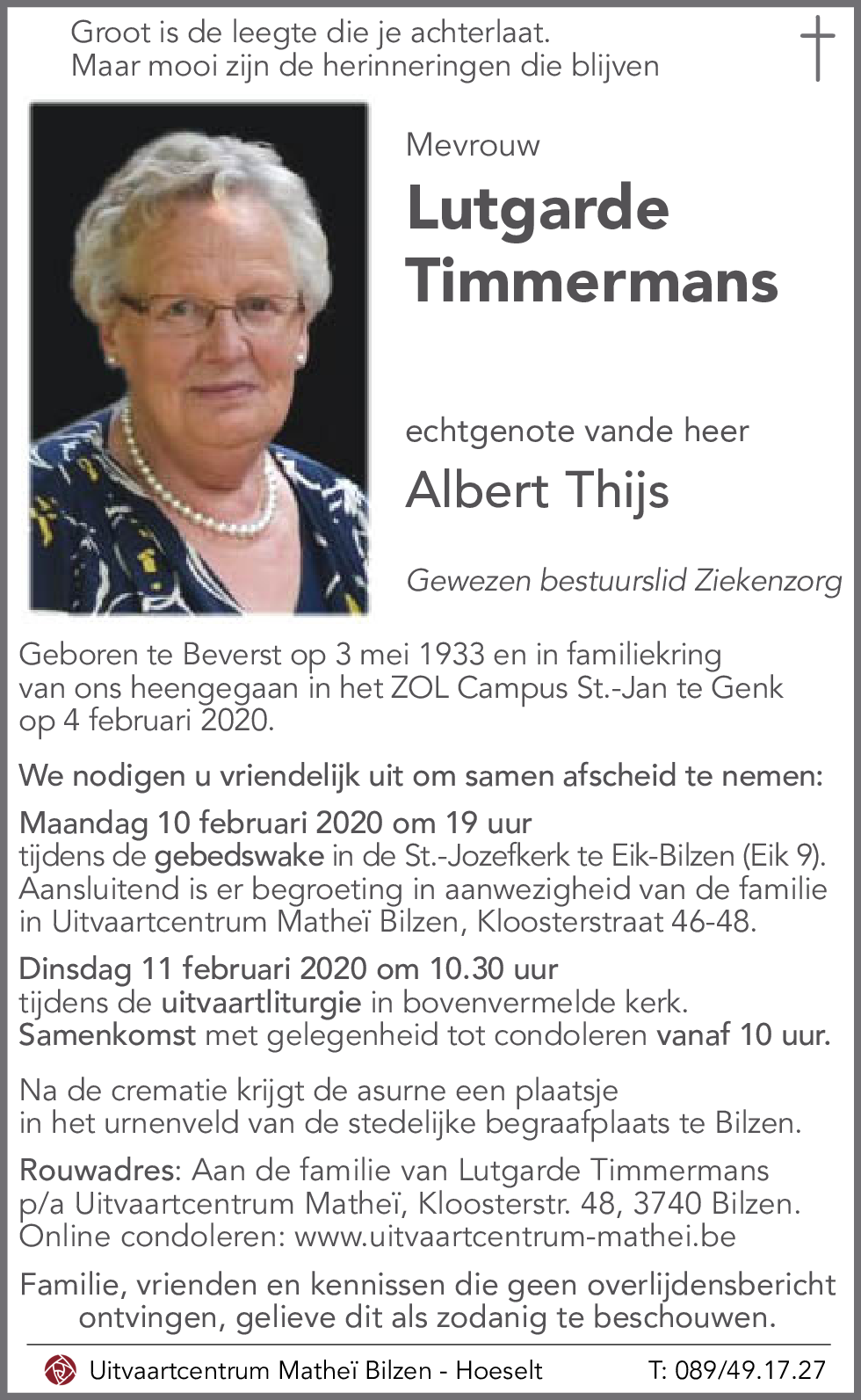 Lutgarde TIMMERMANS