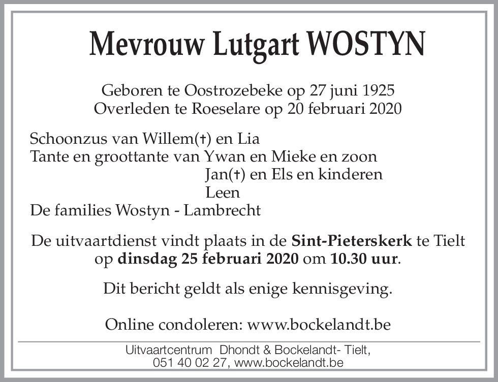 Lutgart Wostyn