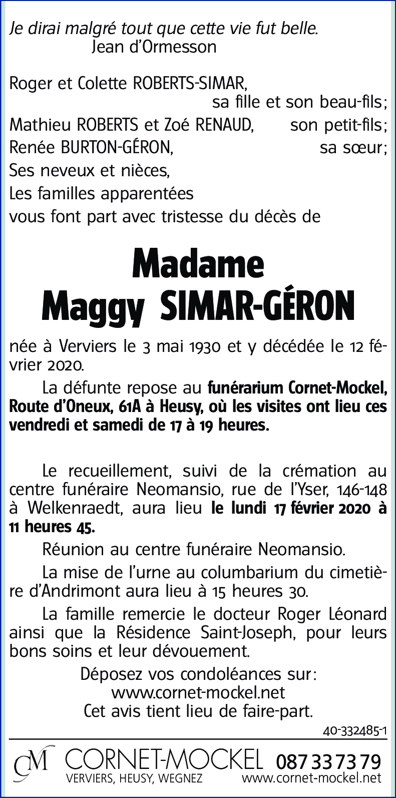 Maggy GÉRON
