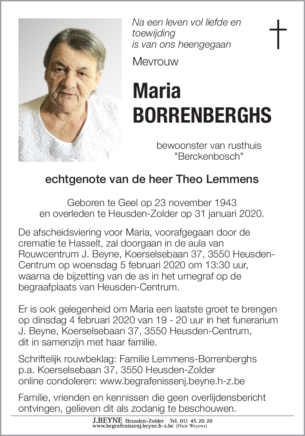 Maria Borrenberghs