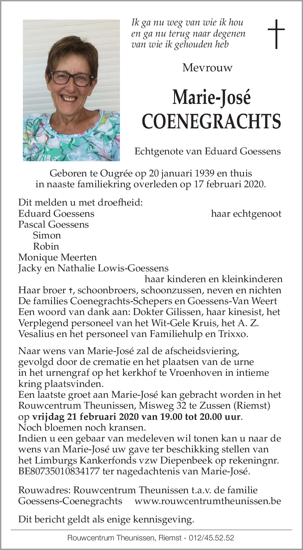 Marie-José Coenegrachts