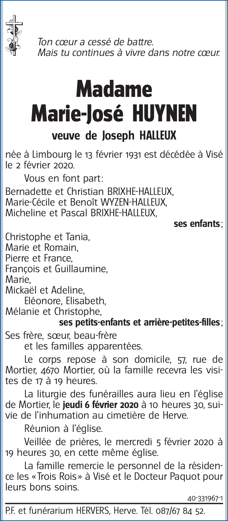 Marie-José HUYNEN