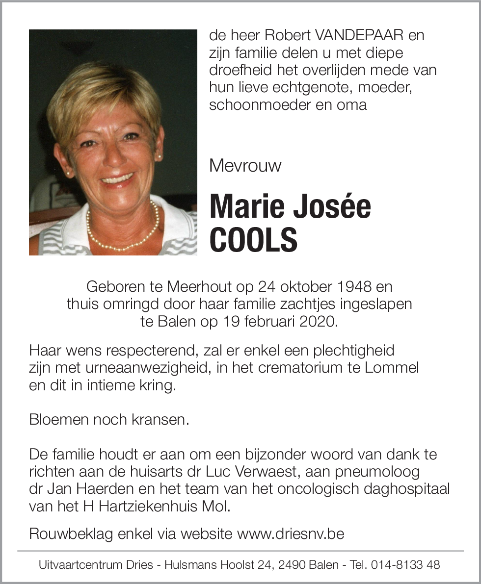 Marie Josée COOLS