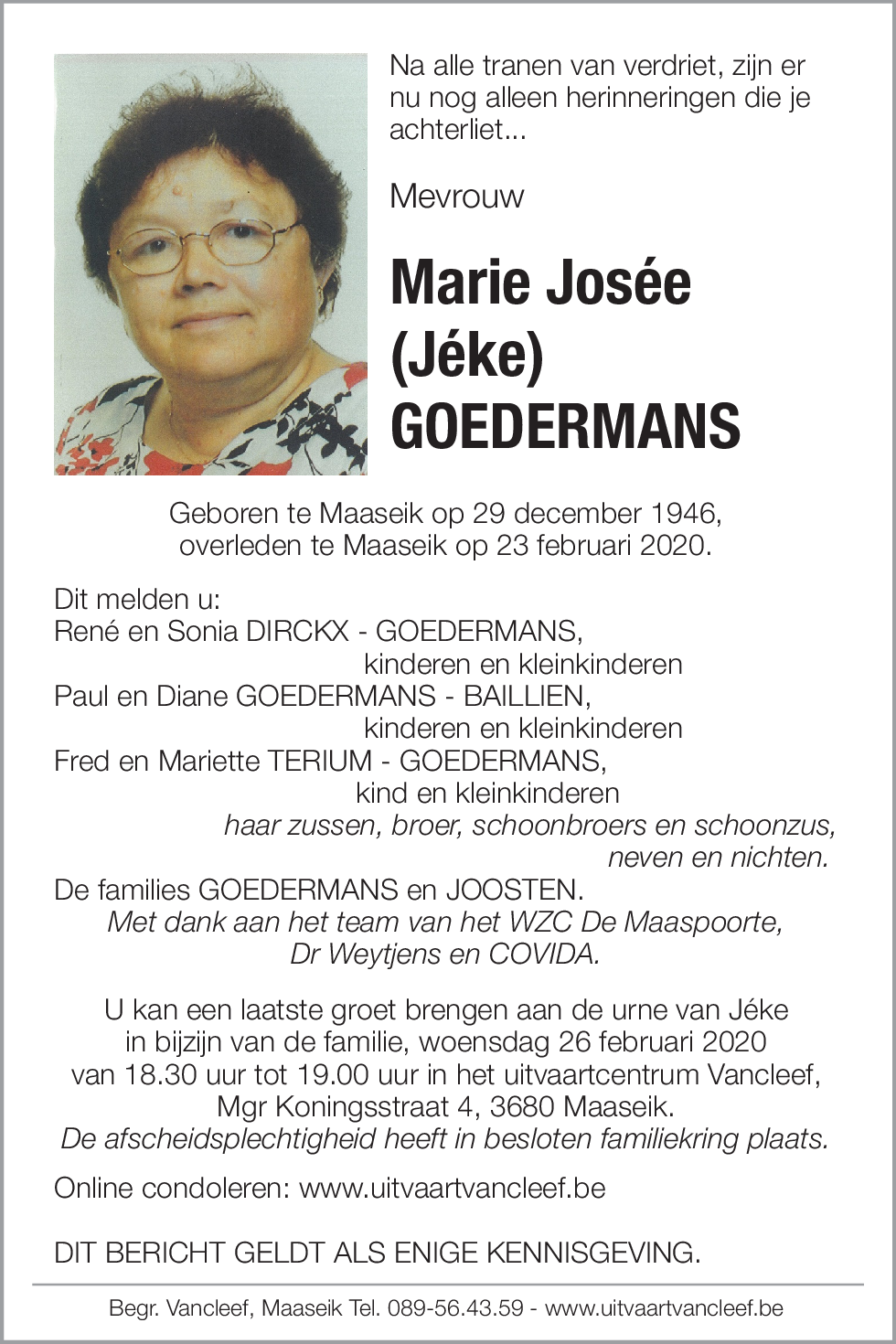 Marie Josée Goedermans