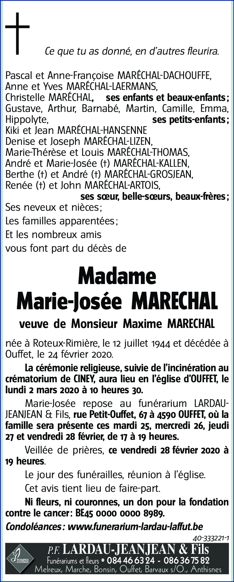 Marie-Josée MARECHAL