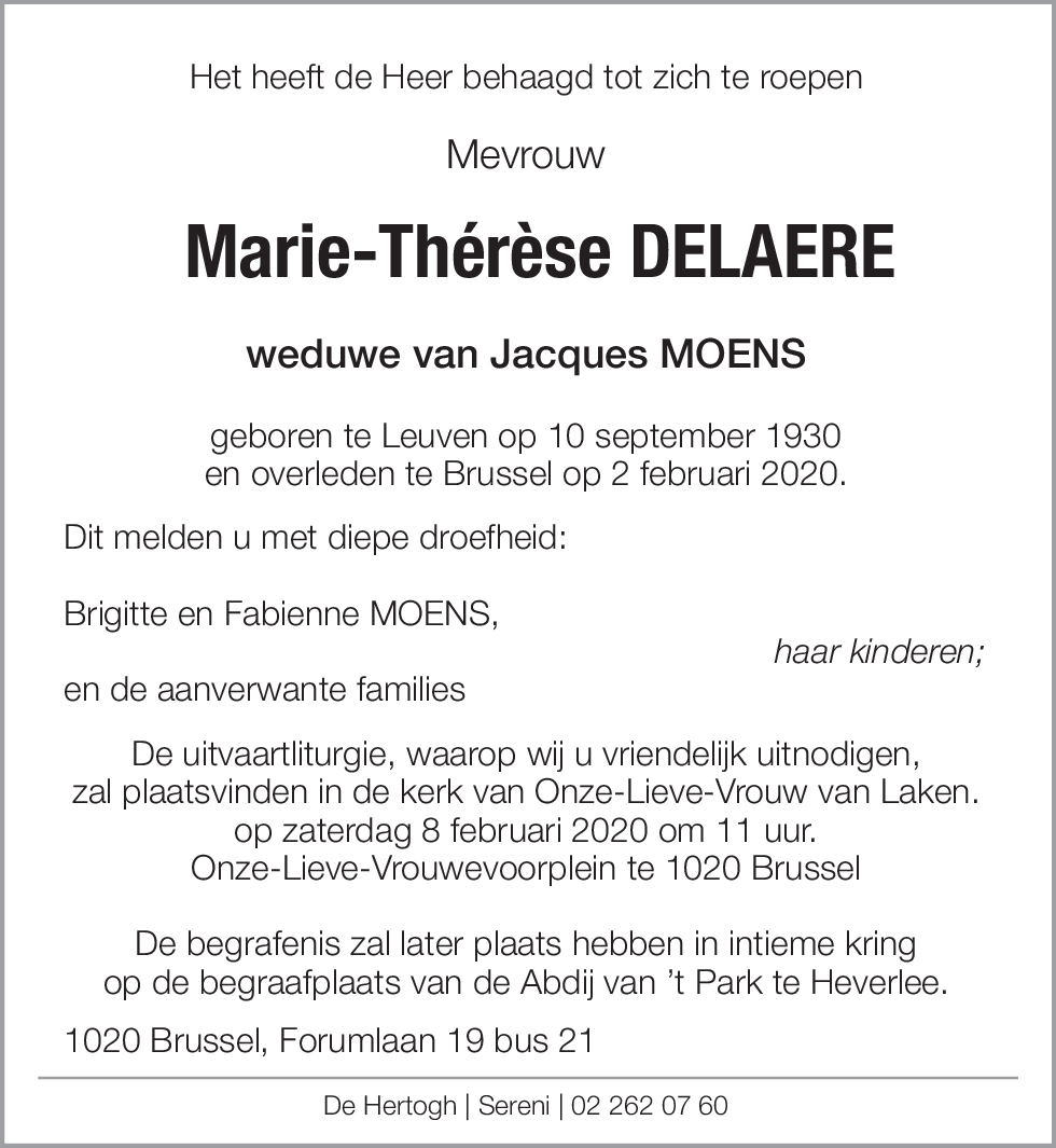 Marie-Thérèse DELAERE