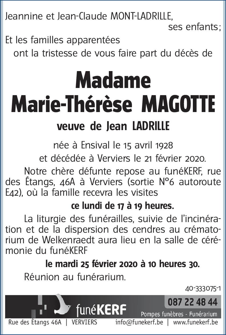 Marie-Thérèse Magotte