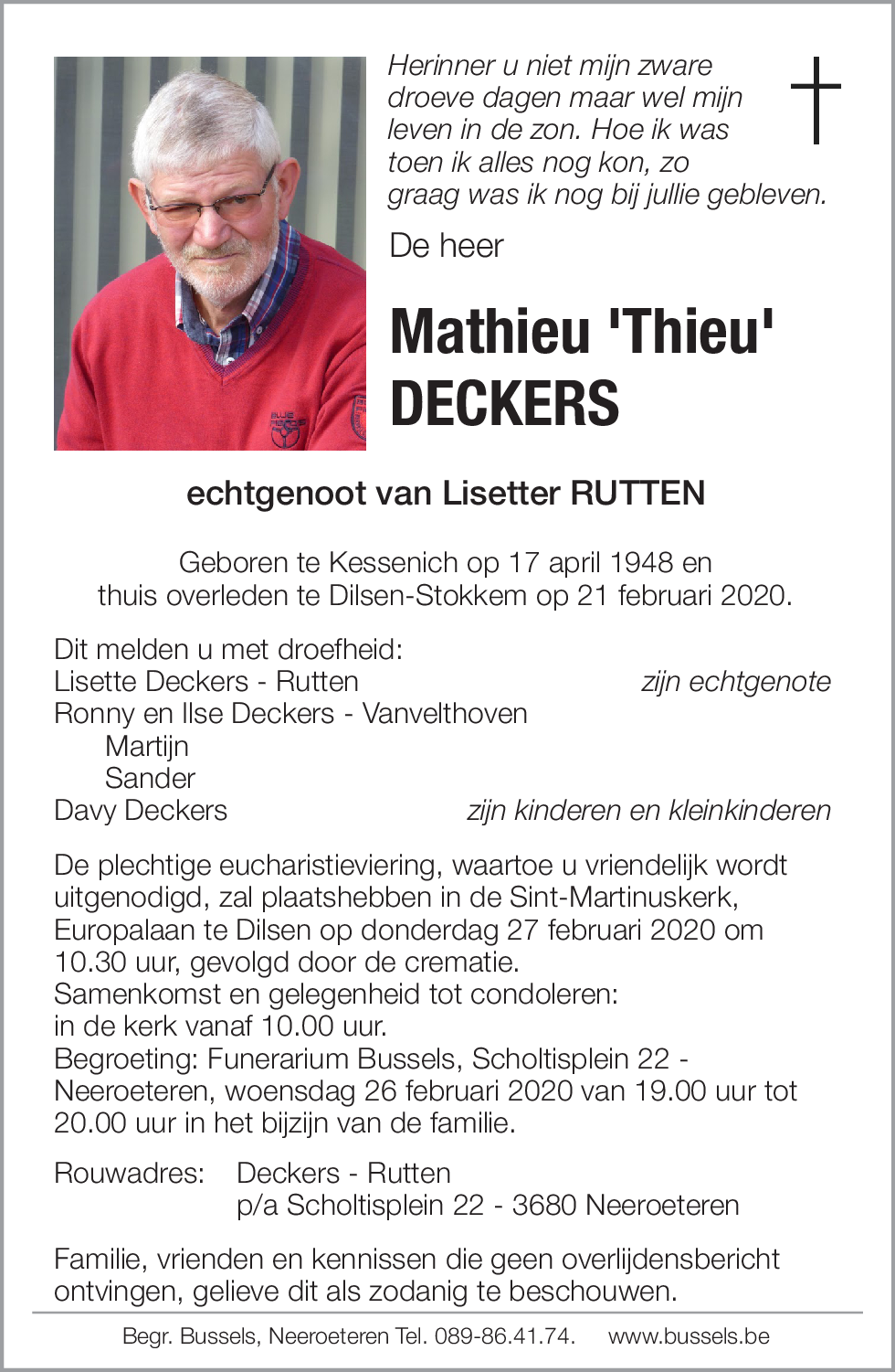 Mathieu 'Thieu' DECKERS