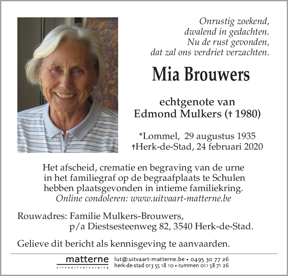 Mia Brouwers