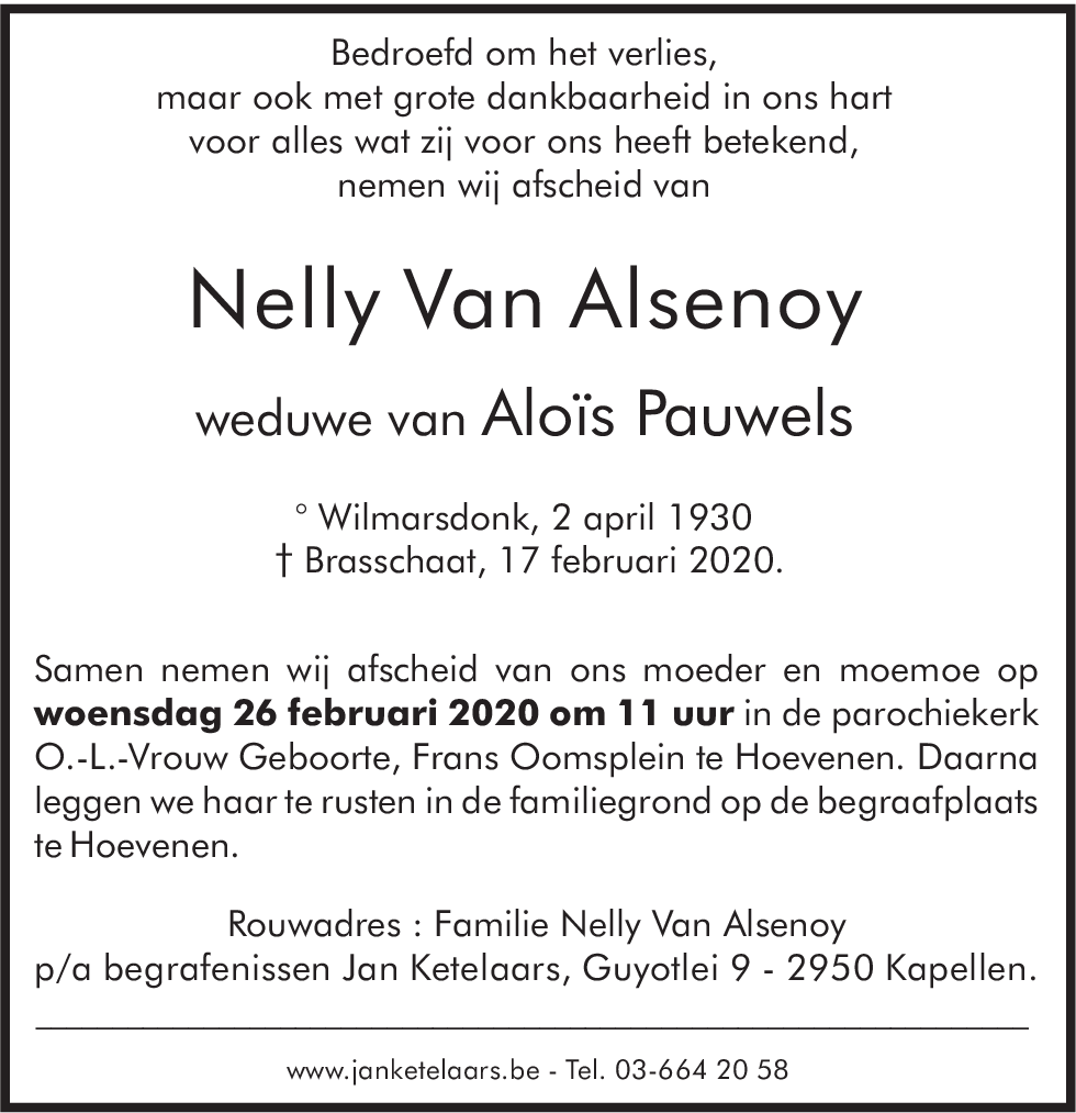 Nelly Van Alsenoy