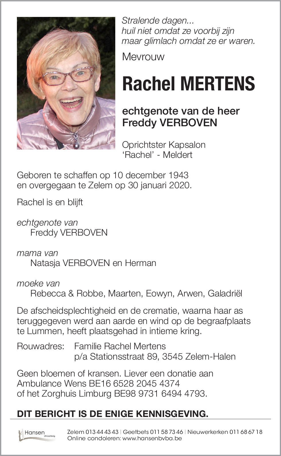 Rachel MERTENS