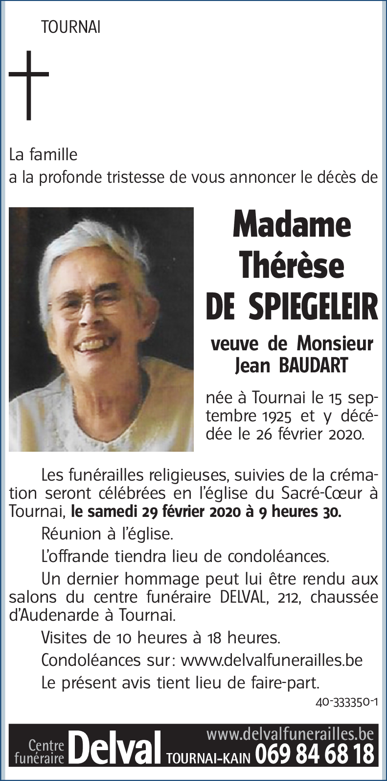 Thérèse DE SPIEGELEIR