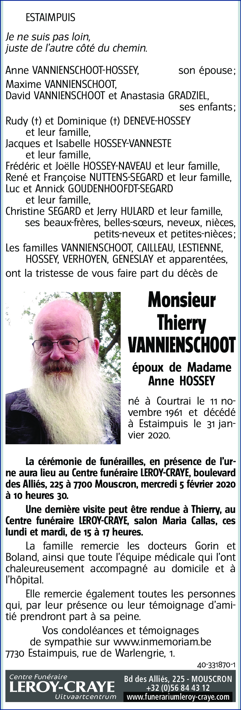 Thierry VANNIENSCHOOT