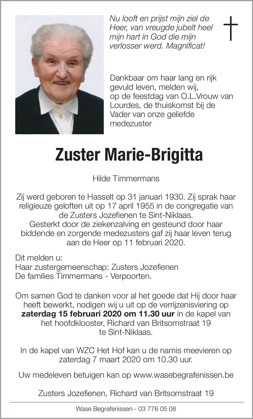 Zuster Marie-Brigitta