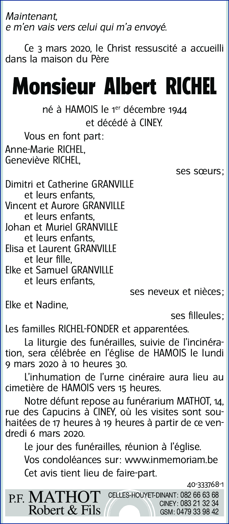 Albert RICHEL