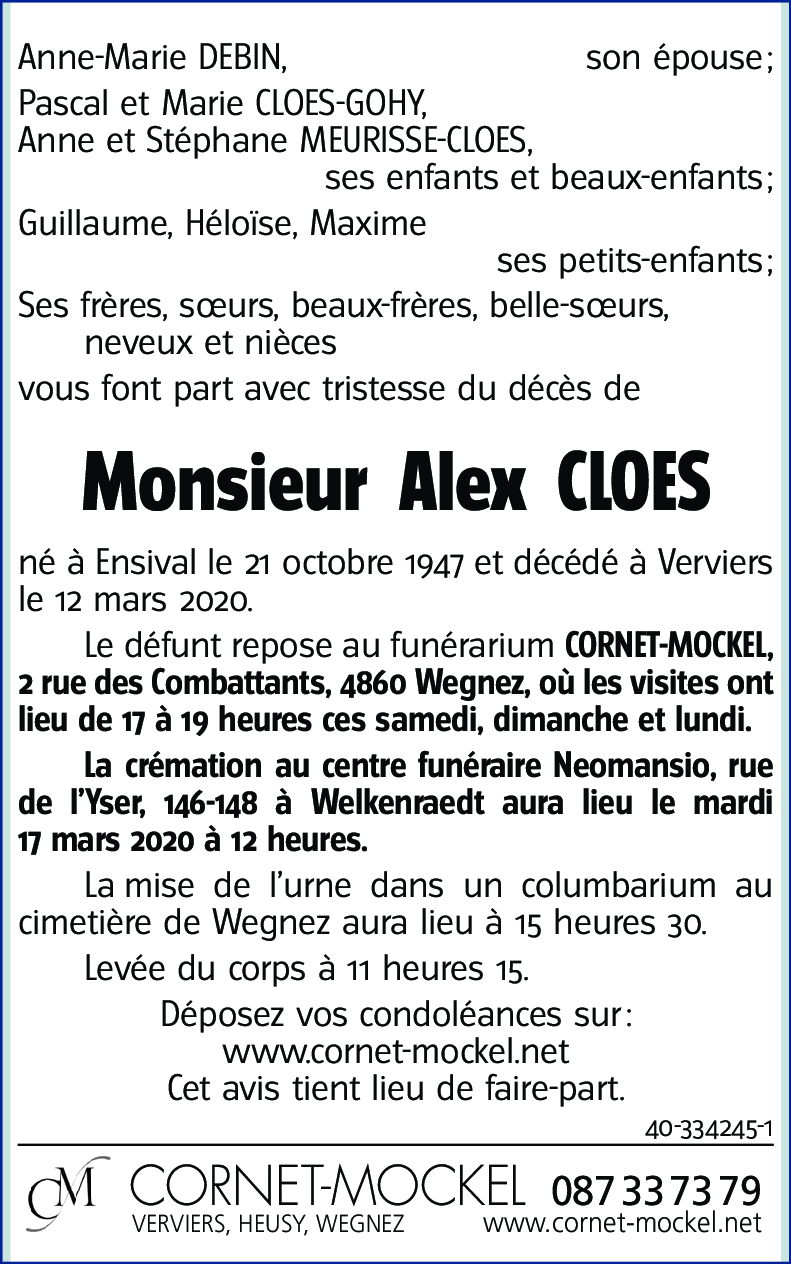 Alex CLOES