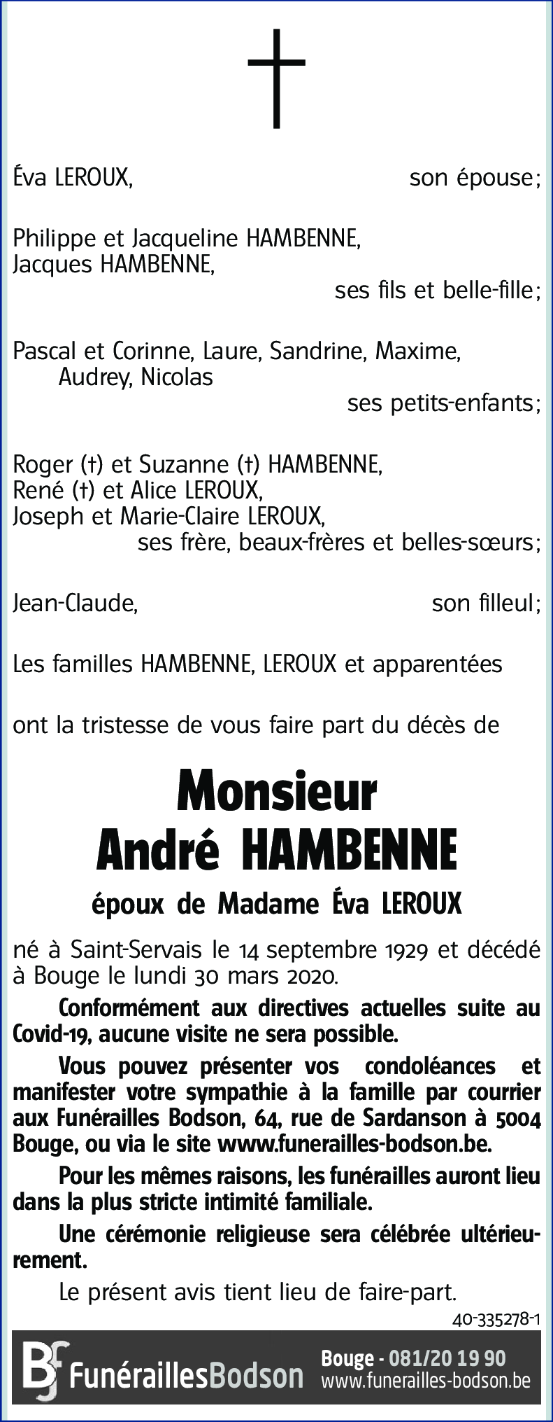 André HAMBENNE