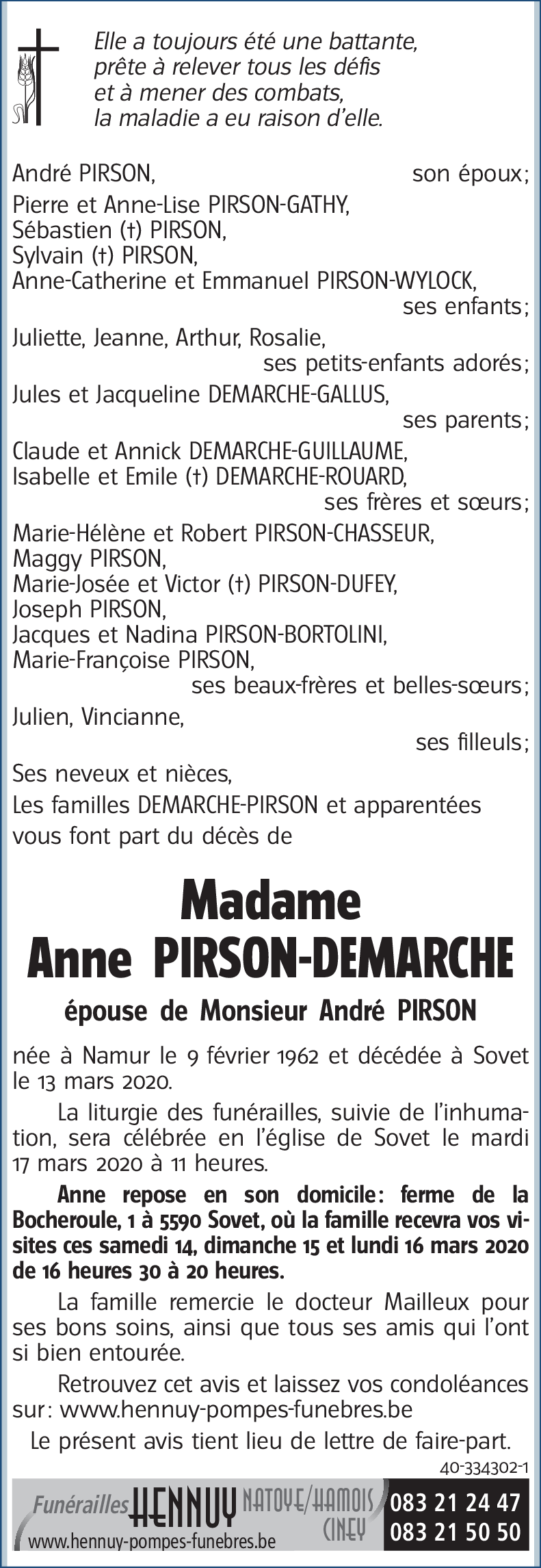 Anne PIRSON-DEMARCHE