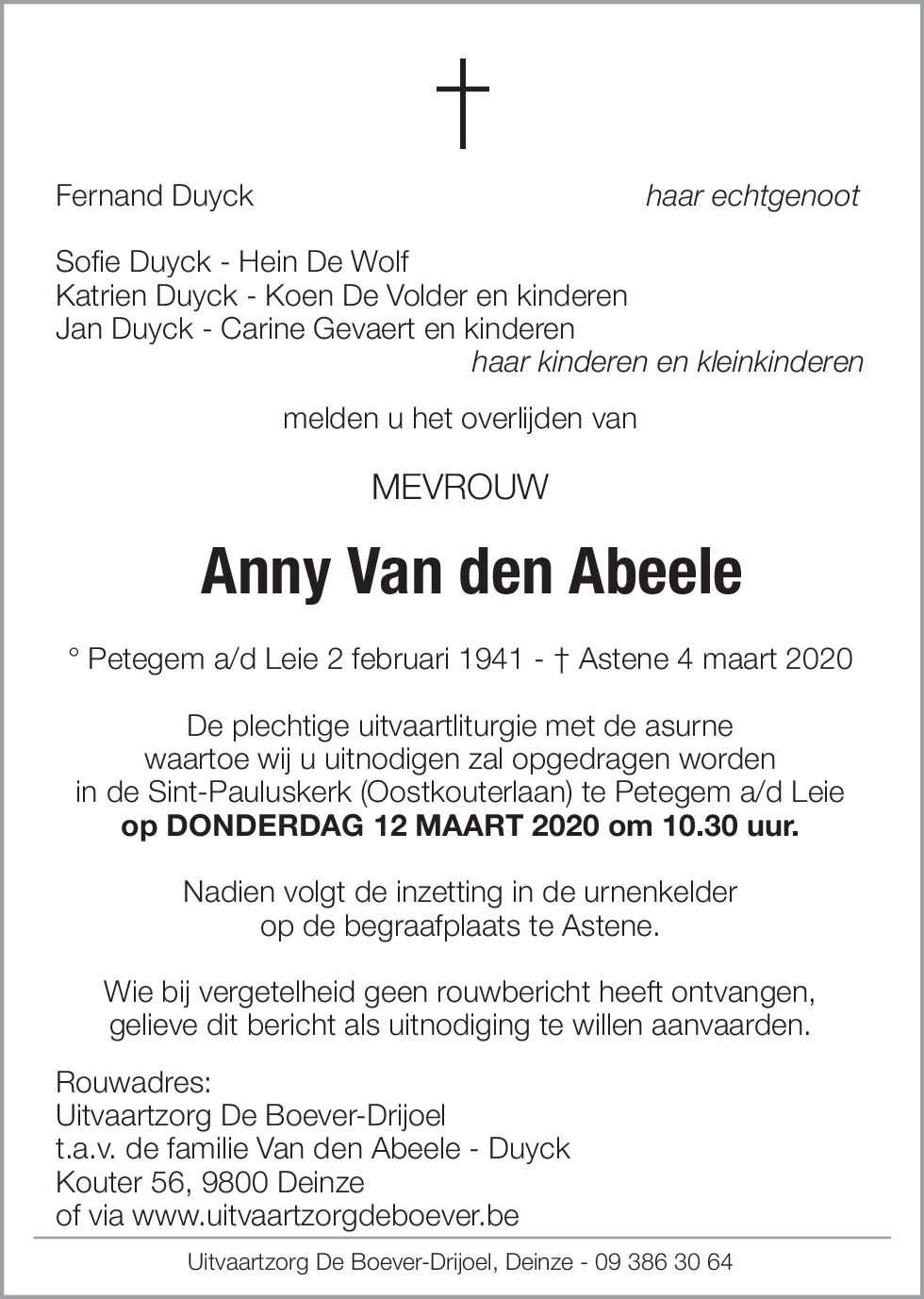 Anny Van den Abeele