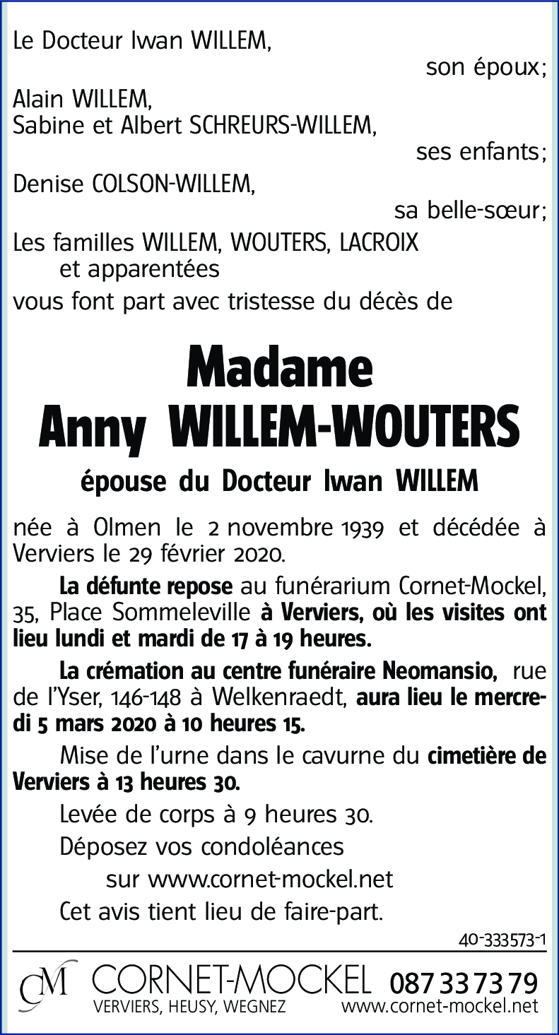 Anny WILLEN-WOUTERS
