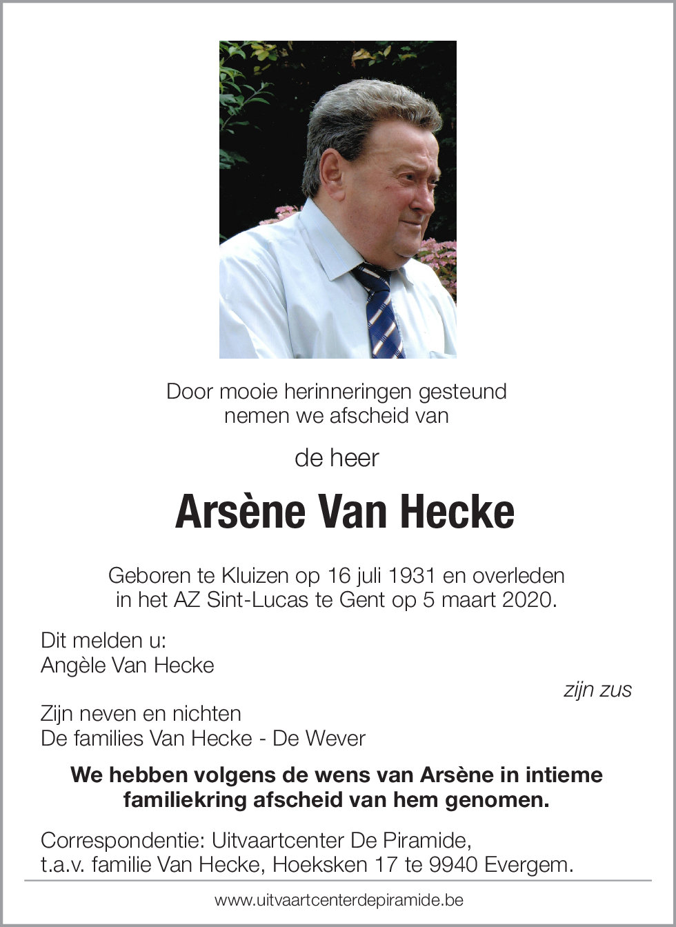 Arsène Van Hecke