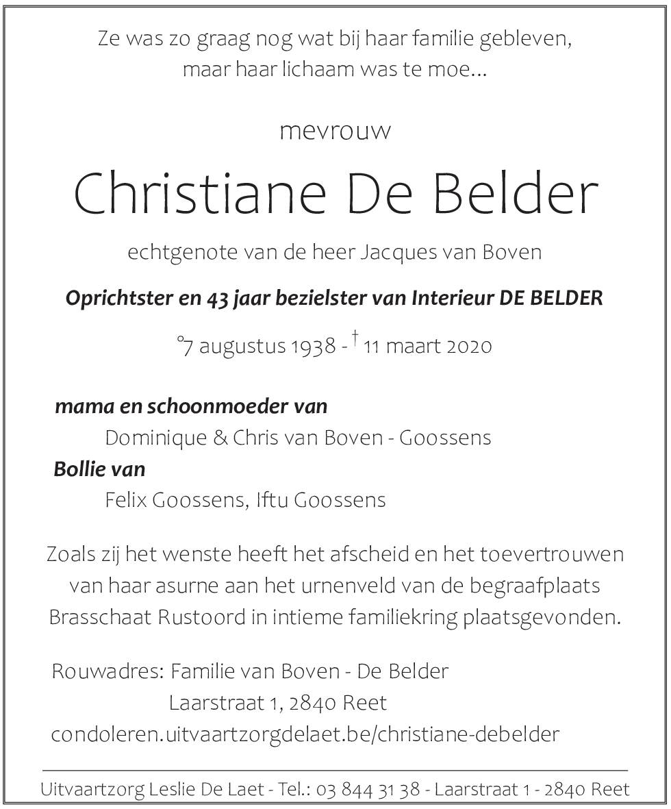 Christiane De Belder