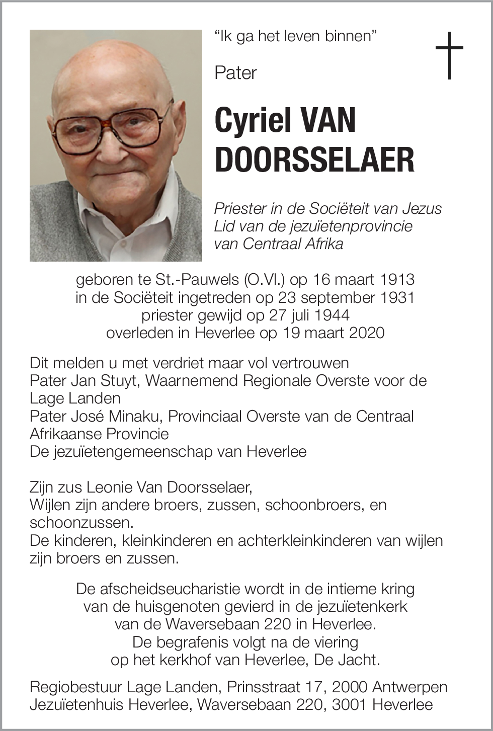 Cyriel Van Doorsselaer