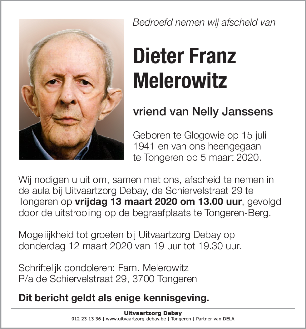 Dieter Franz Melerowitz