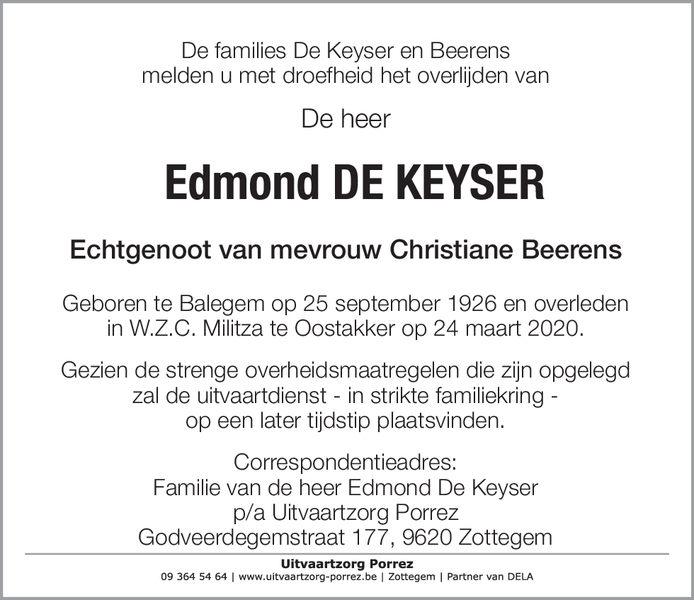 Edmond De Keyser