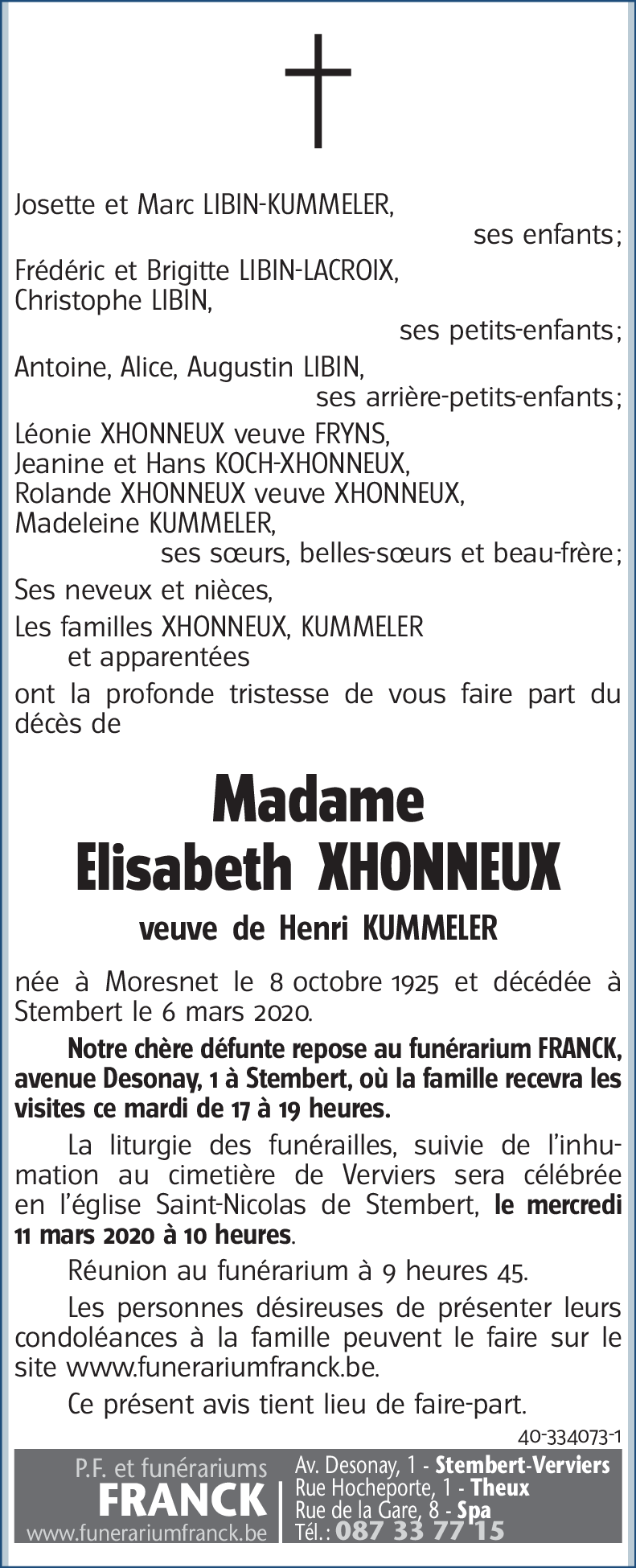 Elisabeth XHONNEUX