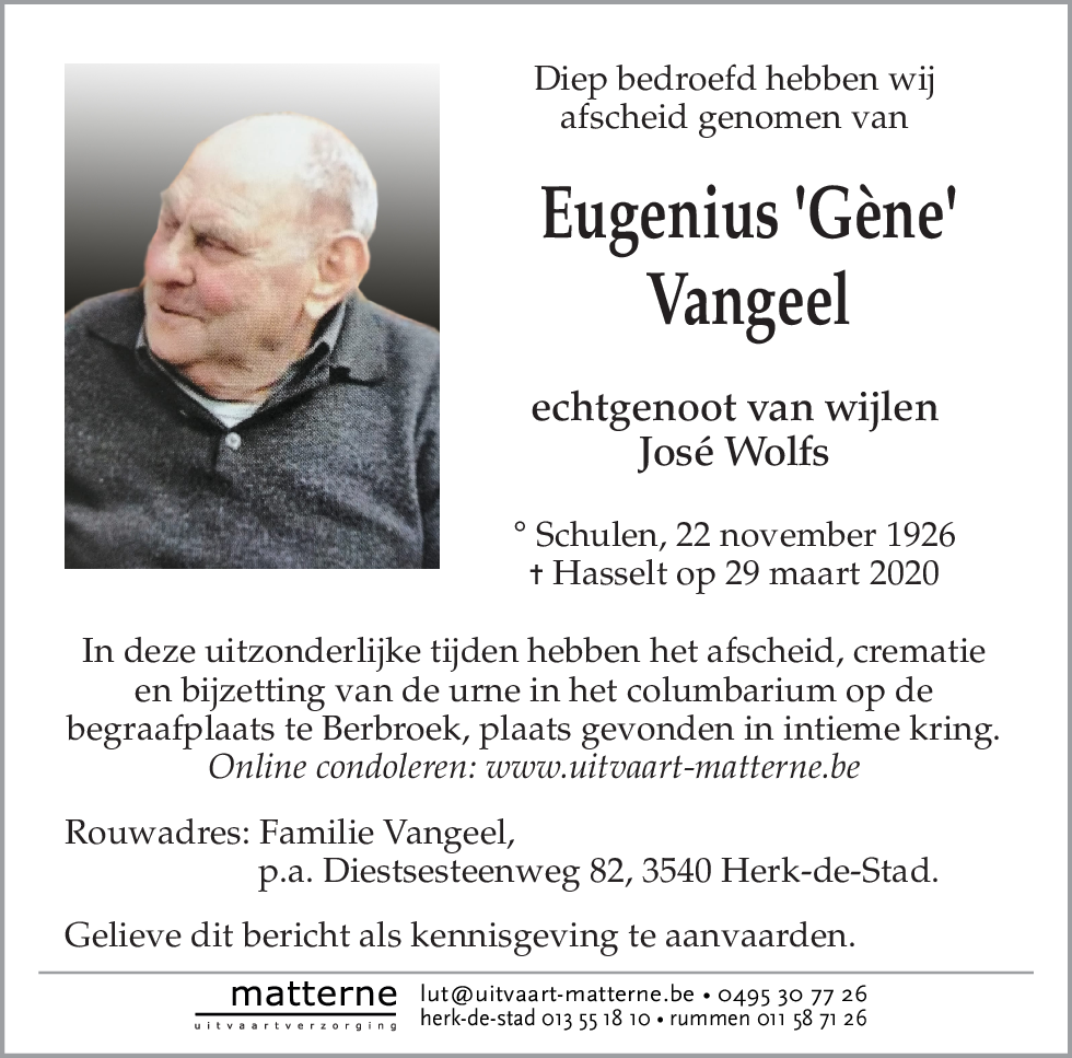 Eugenius Vangeel