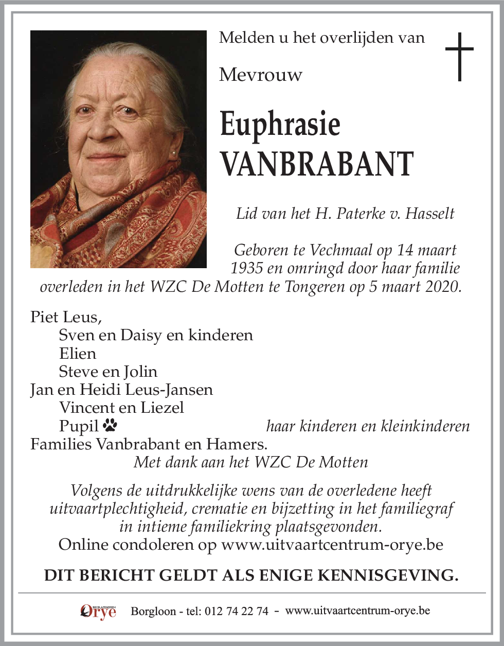 Euphrasie Vanbrabant